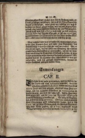 Anmerckungen ad CAP. II.