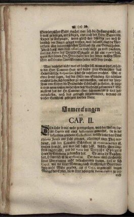 Anmerckungen ad CAP. II.