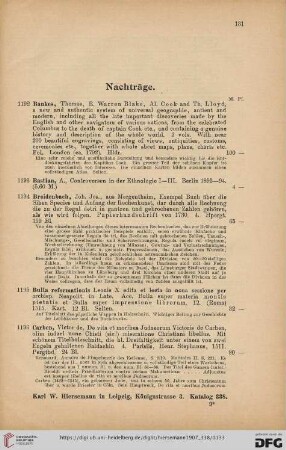 Nachträge (Nr. 1192-1231)