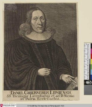 Daniel Griebnerus Lipsiensis [Daniel Griebner]