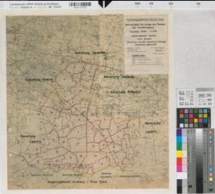 Herzfeld (Lippetal), Flurbereinigung Herzfeld-Düllo, Übersichtskarte zum Pmatext