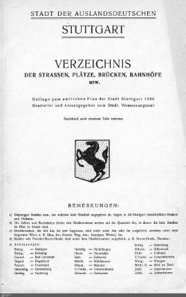 1938: Stuttgarter Adressbücher, 1938