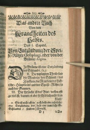 Das andere Buch Von den Kranckheiten des Halses.
