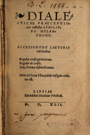 Dialecticae praeceptiones