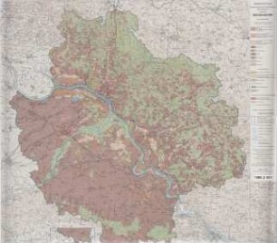 Landkarte, Agrarleitplan Regierungsbezirk Niederbayern (Grundriss nach Pl. Arch. ZASKA)
