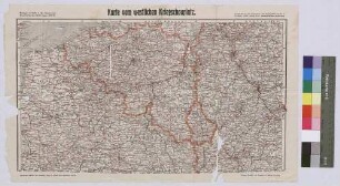 Karte vom westlichen Kriegsschauplatz