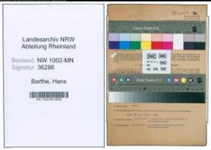 Entnazifizierung Hans Barthe , geb. 11.10.1896 (Werkleiter)