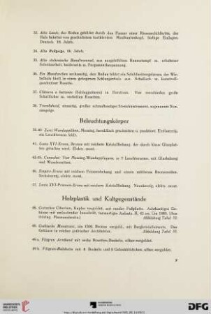 Beleuchtungskörper (Nr. 39-47)