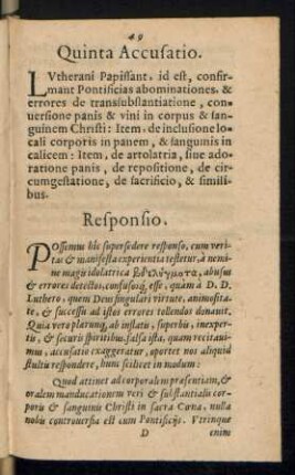 Quinta Accusatio.