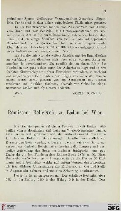 1: Römischer Reliefstein zu Baden bei Wien