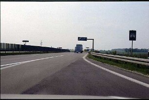 Ausfahrt aus Kreisel (Stuttgart Richtung Dornstadt)