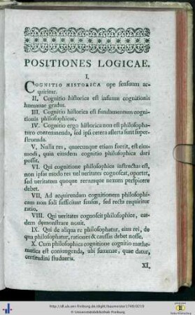 Positiones logicae.