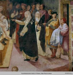 Katharinenzyklus : Die heilige Katharina heilt Matteo Cenni von der Pest