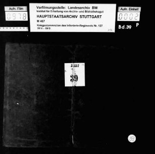 Kriegsstammrolle des Stabes des III. Bataillons - mit Offizieren