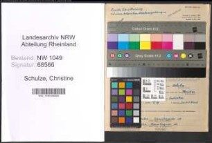 Entnazifizierung Christine Schulze , geb. 01.02.1914 ()