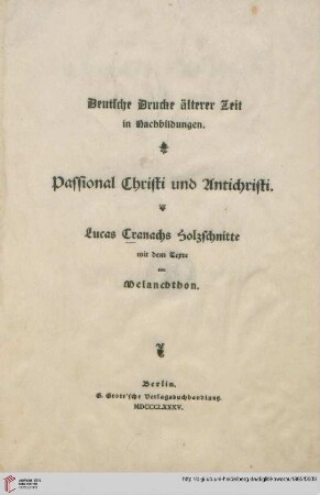 Passional Christi und Antichristi