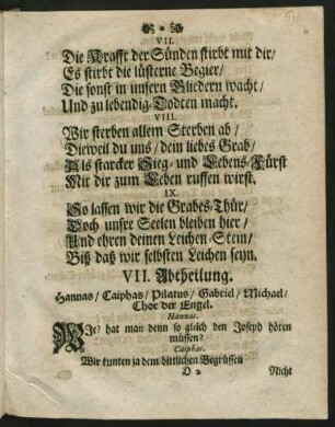VII. Abtheilung