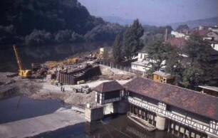 Esslingen, Baustelle vom Wasserhaus, rechtes Ufer