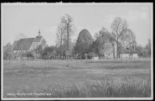 Jahna. Jahna über Oschatz, Kirche vom Friedhof aus