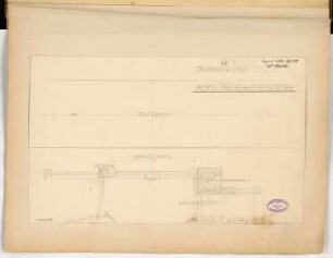 Hubertus-Brücke in der Villenkolonie Berlin-Grunewald Monatskonkurrenz April 1890: Grundriss 1:100