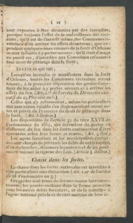 Chasse dans les forêts