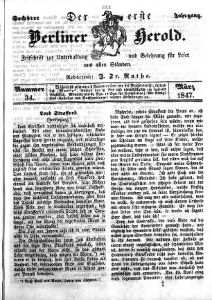 Nummer 34, März 1847