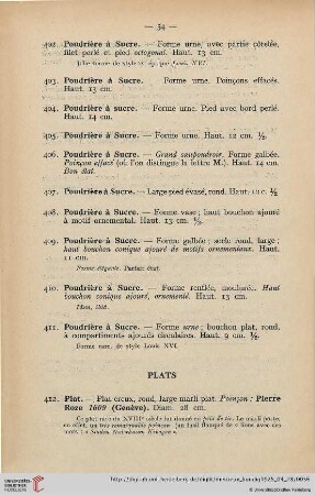 Plats (Nr. 412-454)