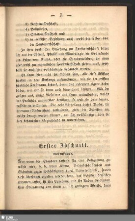 Erster Abschnitt. Bodenkunde
