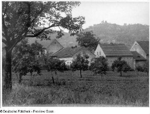 Zirkowitz (heute Církvice/Tschechien). Ortsteilansicht mit Dublitzer Kirche