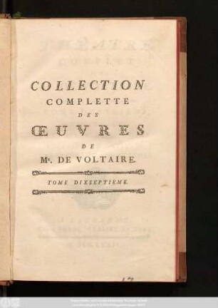 T. 17 = [3], T. 4: Contenant L'Orphelin De La Chine, Adélaïde Du Guesclin, Tancréde. Et Les Scythes