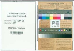Entnazifizierung Thomas Dachser , geb. 13.03.1906 (Spediteur)
