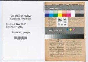 Entnazifizierung Joseph Borusiak, geb. 04.11.1905 (Kaufm.Angest.)