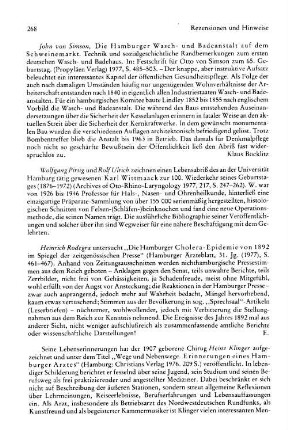 Klinger, Heinz :: Wege und Nebenwege, Erinnerungen eines Hamburger Arztes : Hamburg, Christians, 1976