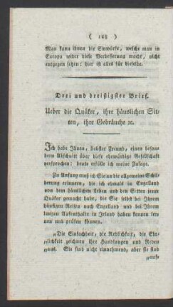 [ Drei und dreißigster Brief - Vier und dreißigster bis sechs und dreißigster Brief.]