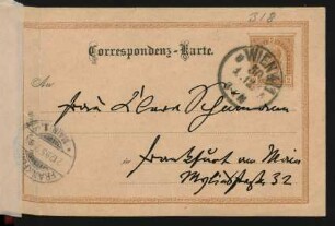 Postkarte an Clara Schumann : 01.12.1895