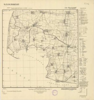 1532 (alte Nr.: 307) Petersdorf (Insel Fehmarn), Topographische Karte 1:25000 (4-cm - Karte)