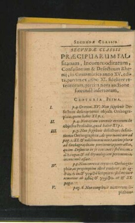 Centuria Prima.