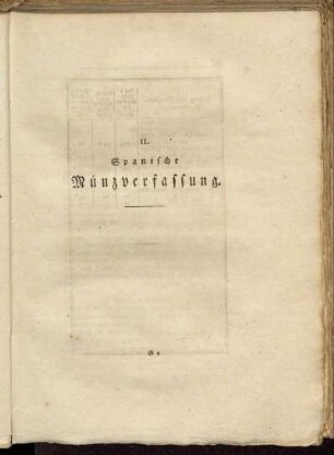 II. Spanische Münzverfassung