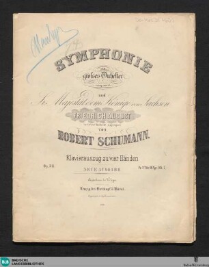 Symphonie für grosses Orchester : Op. 38