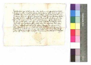 Reinhardt von Sickingen: Dienstgeld; aufgedr. Siegel: Reinhardt von Sickingen.