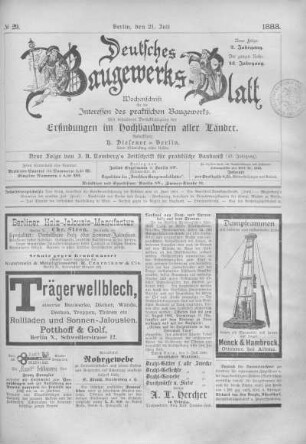 43. Jahrgang. No 29.