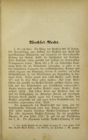 Wechsel-Recht.