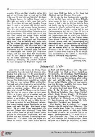 N.F. 1.1921 S. 48-50: Kulturpolitik