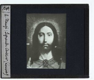 Massys, Diptychon: Christus als Salvator Mundi und Jungfrau Maria im Gebet (KMSKA 241-242),Massys, Christus als Salvator Mundi (Antwerpen KMSK 241) : Flügel eines Diptychons (Antwerpen, KMSKA 241-242)