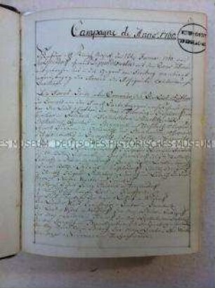 Handschriftlicher Erlebnisbericht eines Preußischen Unteroffiziers von seiner Teilnahme am Siebenjährigen Krieg 1756-1760, Bd. 2
