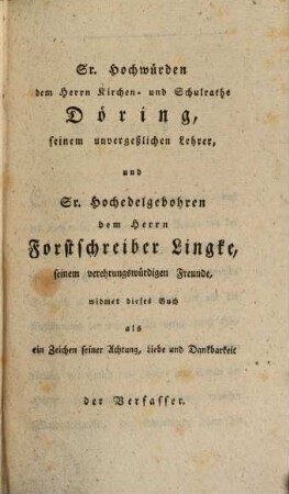Chemie für Forstmänner, Oekonomen und Botaniker