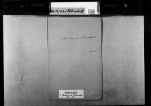 Korrespondenz des Freiherrn von Blittersdorf mit dem badischen Bundestagsgesandten Freiherr von Marschall