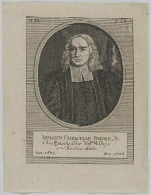 Bildnis des Iohann Christian Bucke