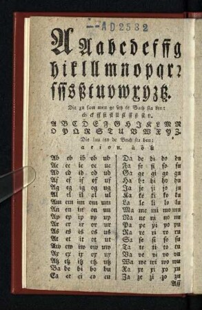 [ Alphabet + zusammengesetzte Buchstaben ]