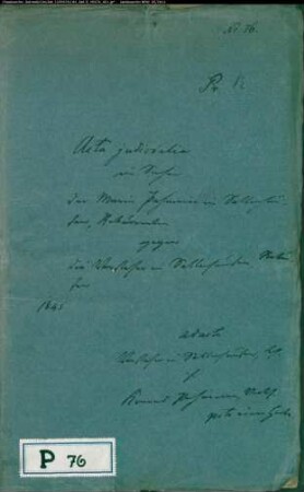 Pahmeier, Konrad und Marie in Sabbenhausen gegen Vorsteher zu Sabbenhausen